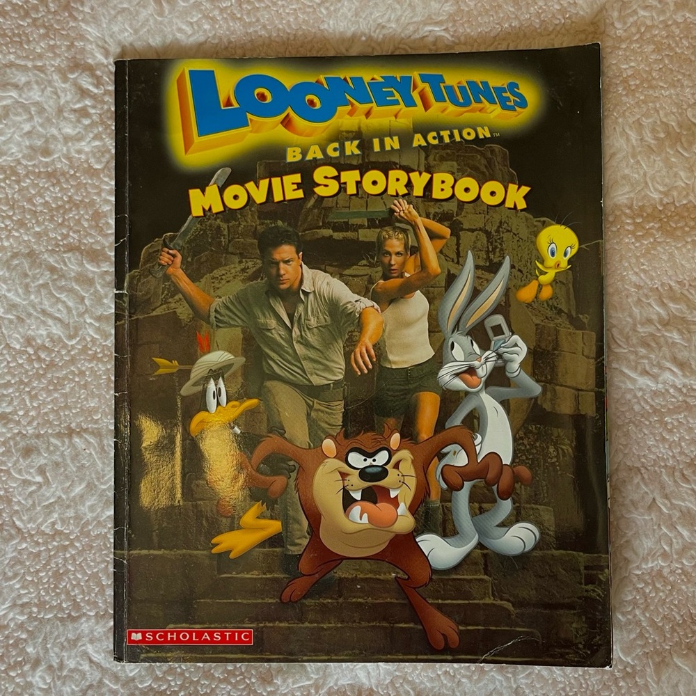 Vintage Looney Tuned Back In Action Movie Story Children’s Book